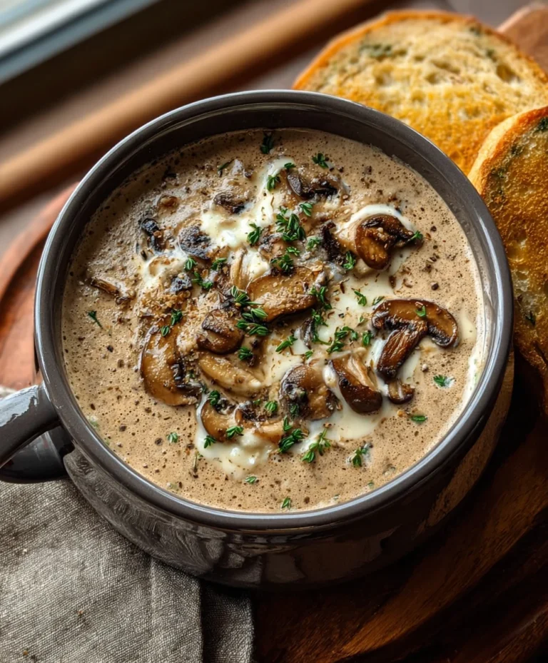 Creamy Mushroom Soup-Velvety Comfort Food