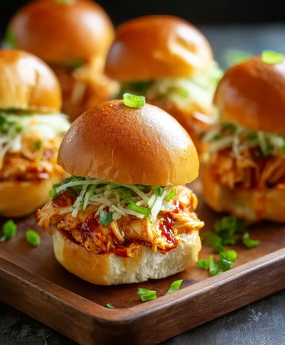 Bang Bang Chicken Sliders-Easy Spicy Appetizer Recipe