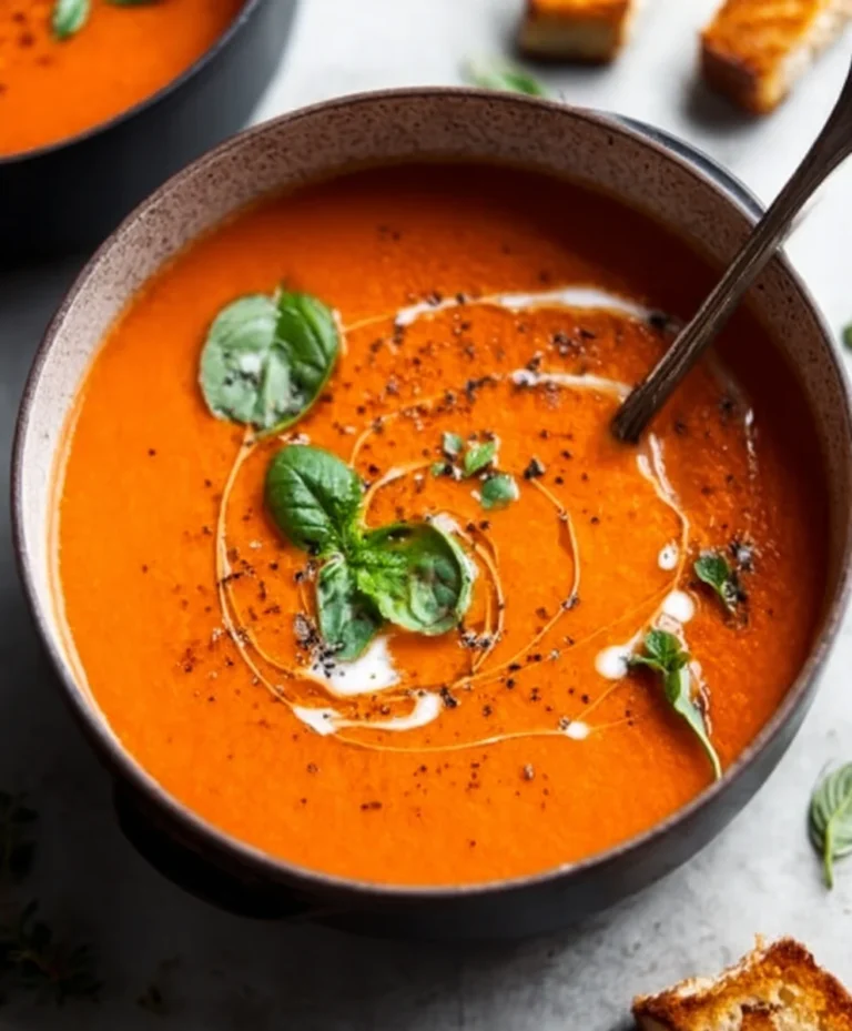 Easy Creamy Tomato Soup From Canned Tomatoes