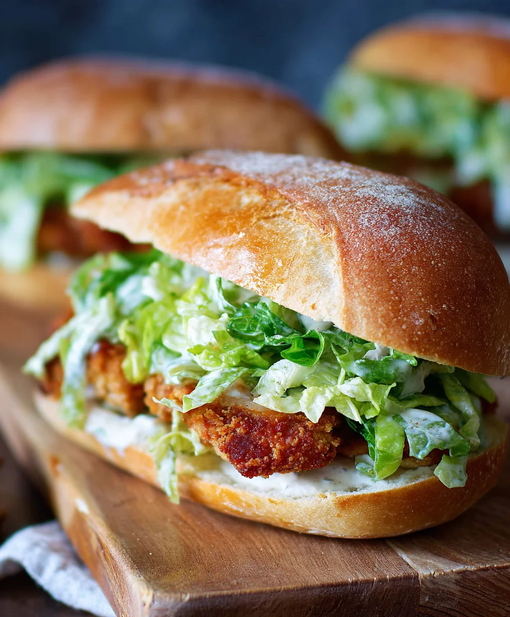 Crispy Chicken Caesar Sandwich-Best Flavor