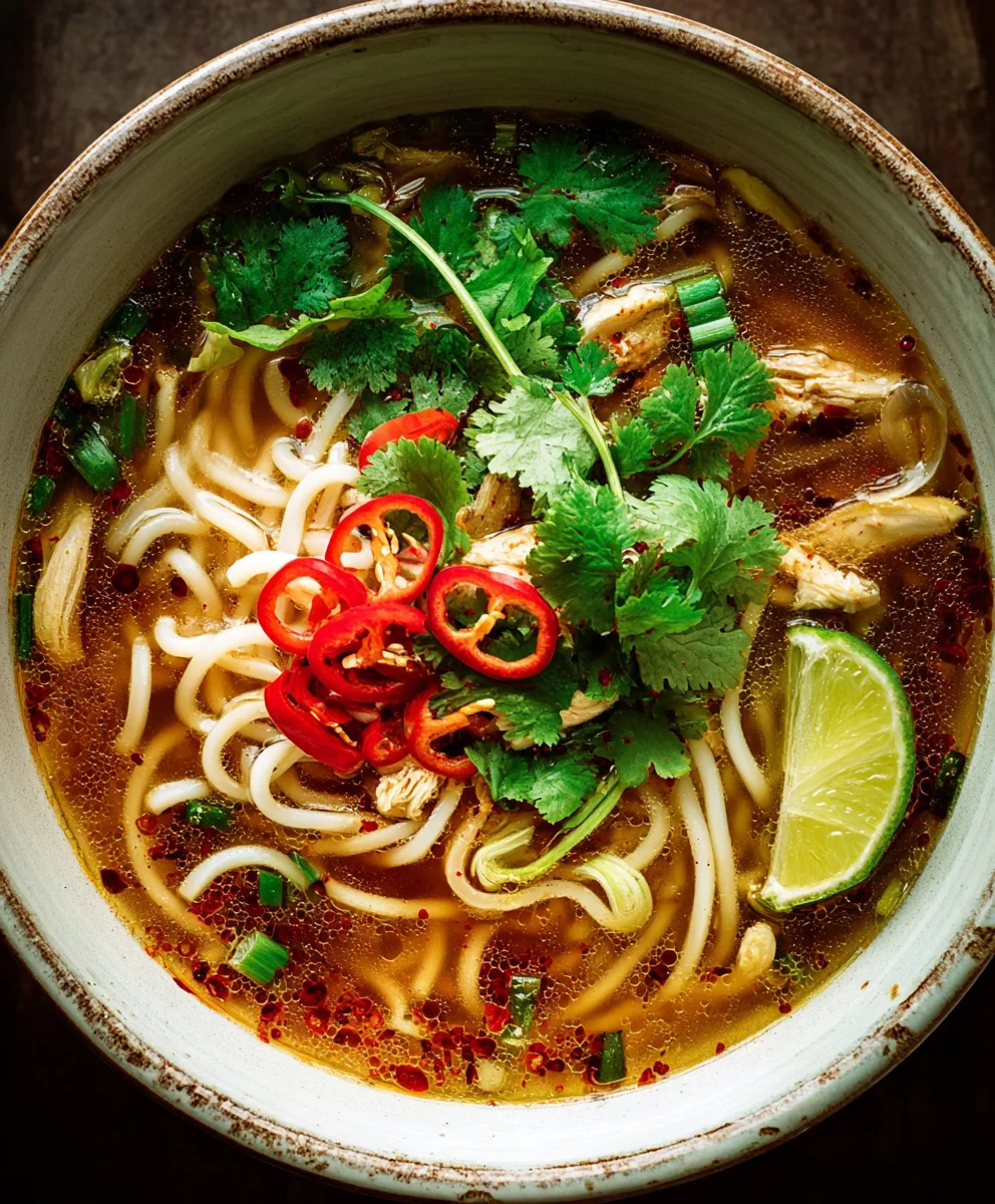 Easy Spicy Garlic Chicken Broth-Quick & Flavorful