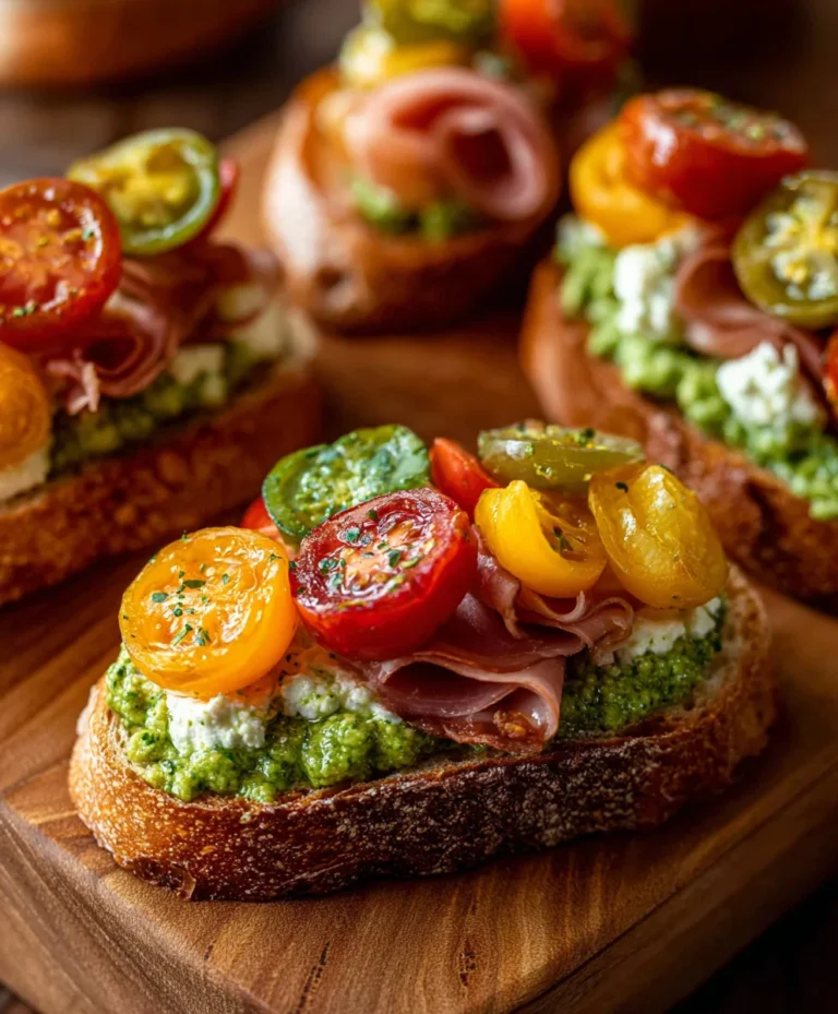 Tomato Pesto Ricotta Crostini – Easy Appetizer