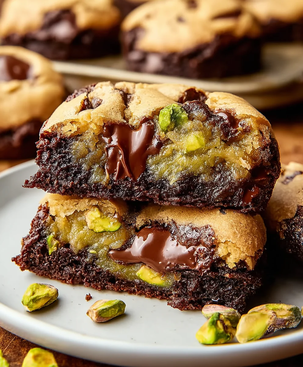 Pistachio Brookies-The Ultimate Sweet Treat
