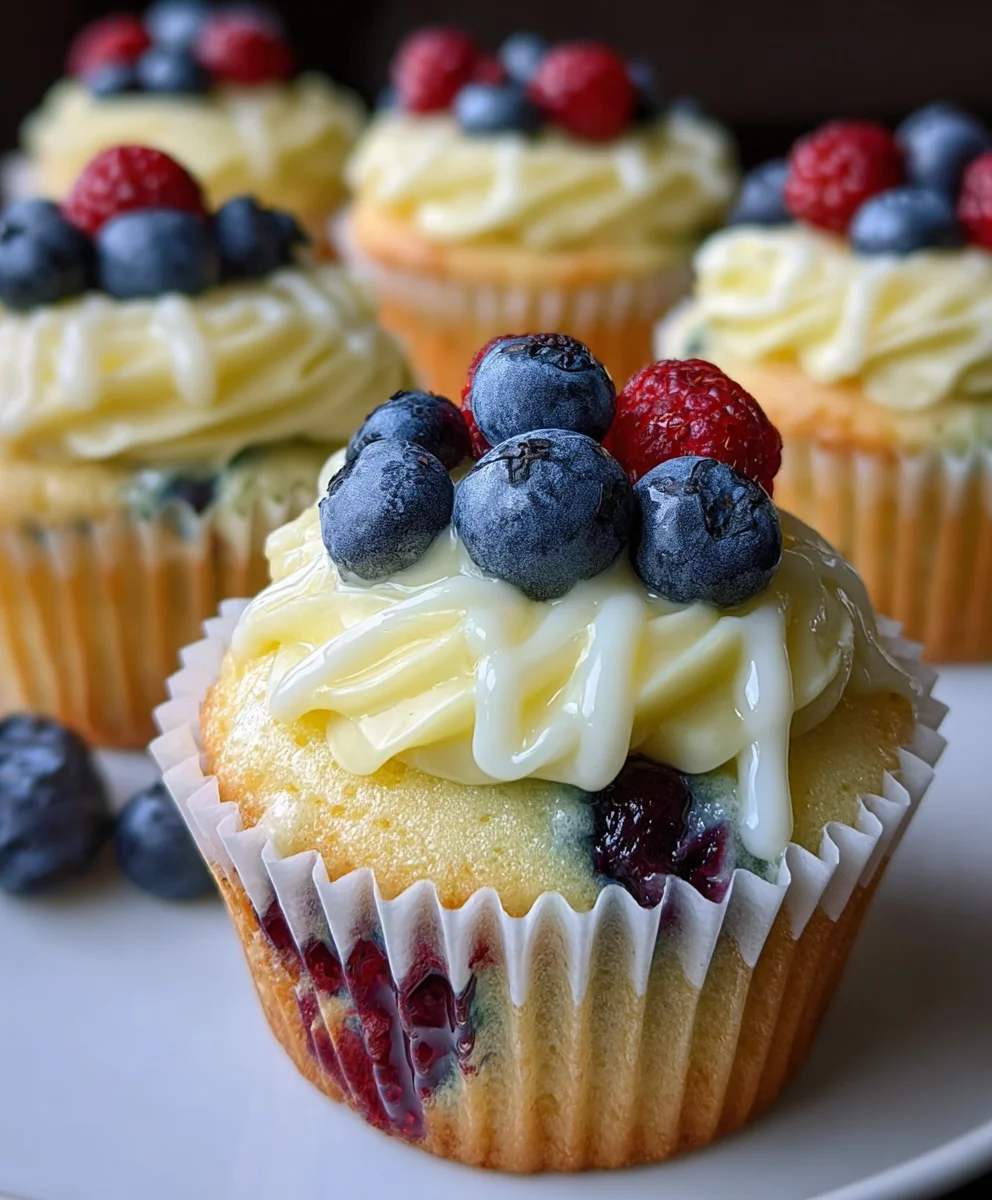 Summer Lemon Berry Cupcakes - Fresh Flavor Delight