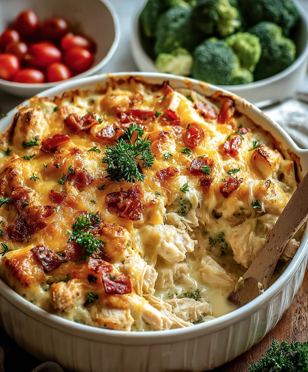 Easy Low-Carb Chicken Casserole Dinner Recipe