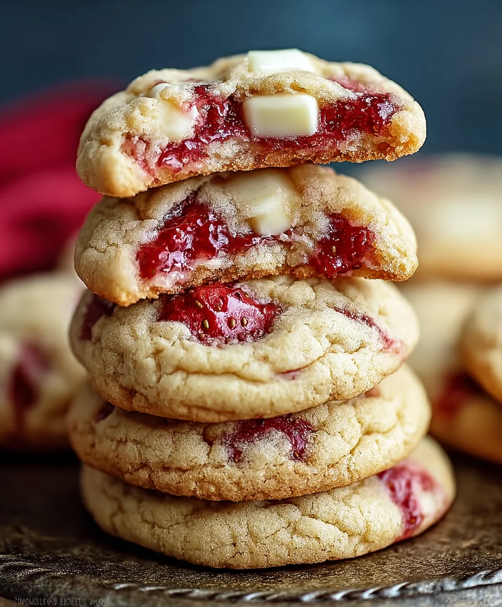 Strawberry Cheesecake Cookies-Easy & Delicious Recipe