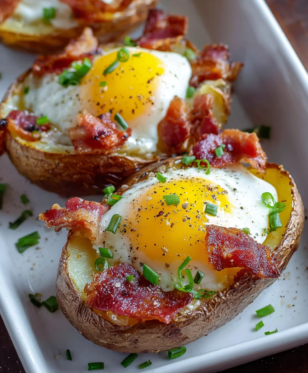Double Baked Beef Beef Bacon Egg Potatoes-Hearty Meal