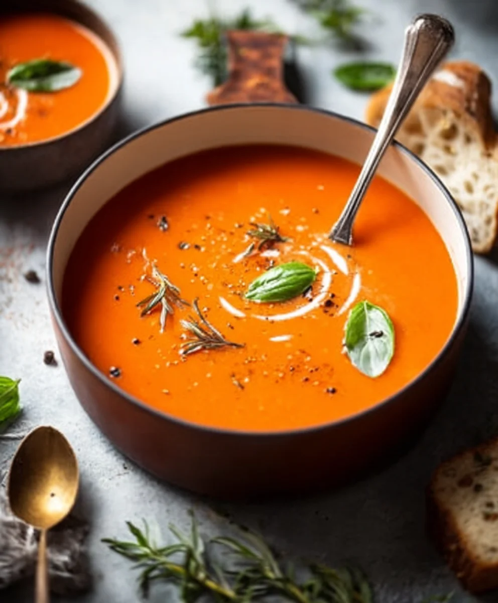Creamy Tomato Soup - Cozy Canned Tomato Recipe