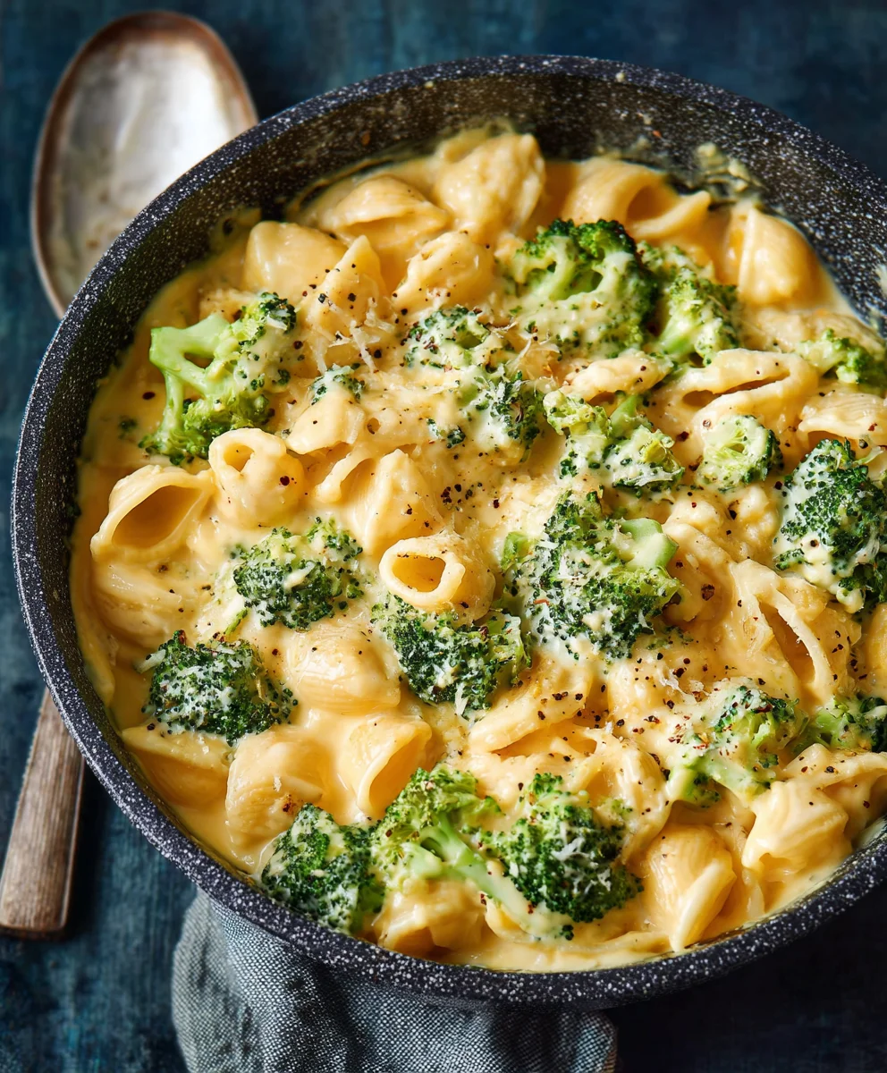 Healthy Broccoli Mac and Cheese - One Pot Comfort