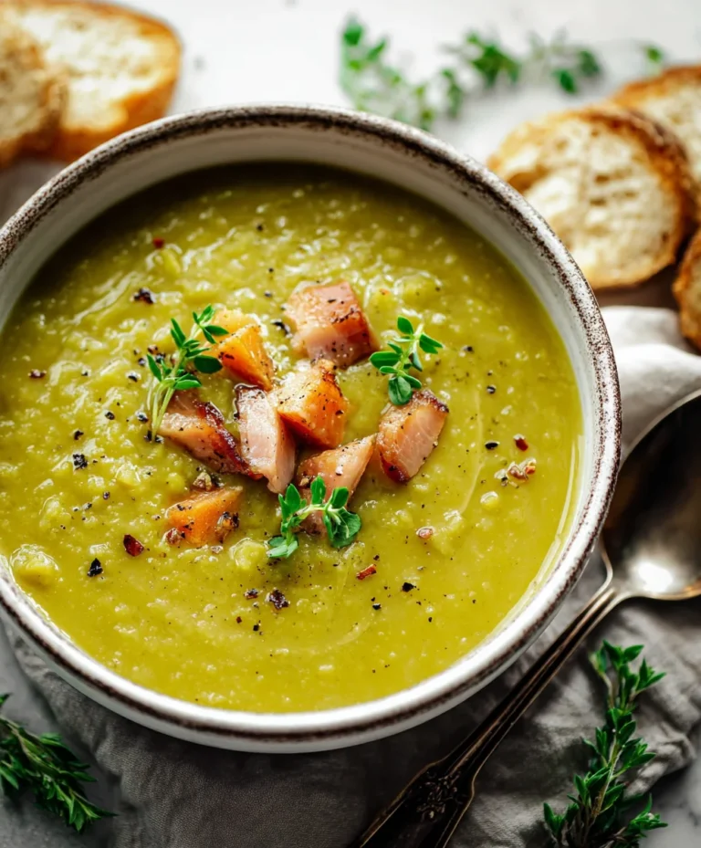 Classic Split Pea Soup – Hearty Beef & Veggie Recipe