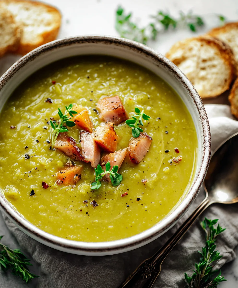 Classic Split Pea Soup - Hearty Beef & Veggie Recipe