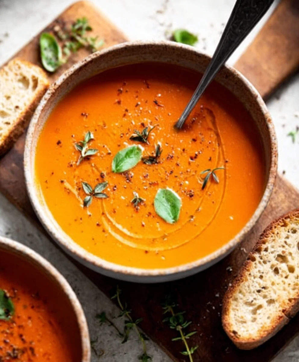 Creamy Tomato Soup - Cozy Canned Tomato Recipe
