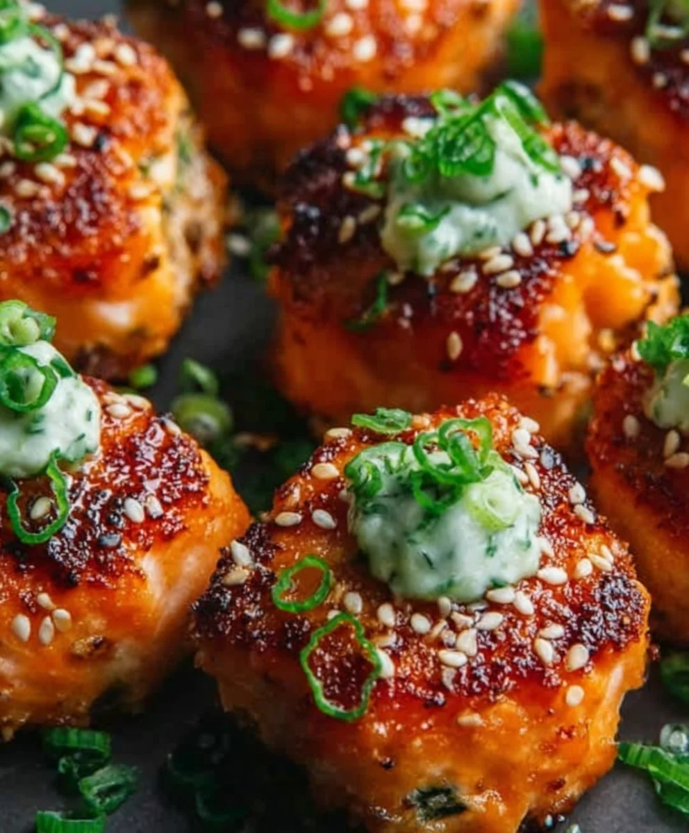 Bang Bang Salmon Bites-Quick & Easy Recipe