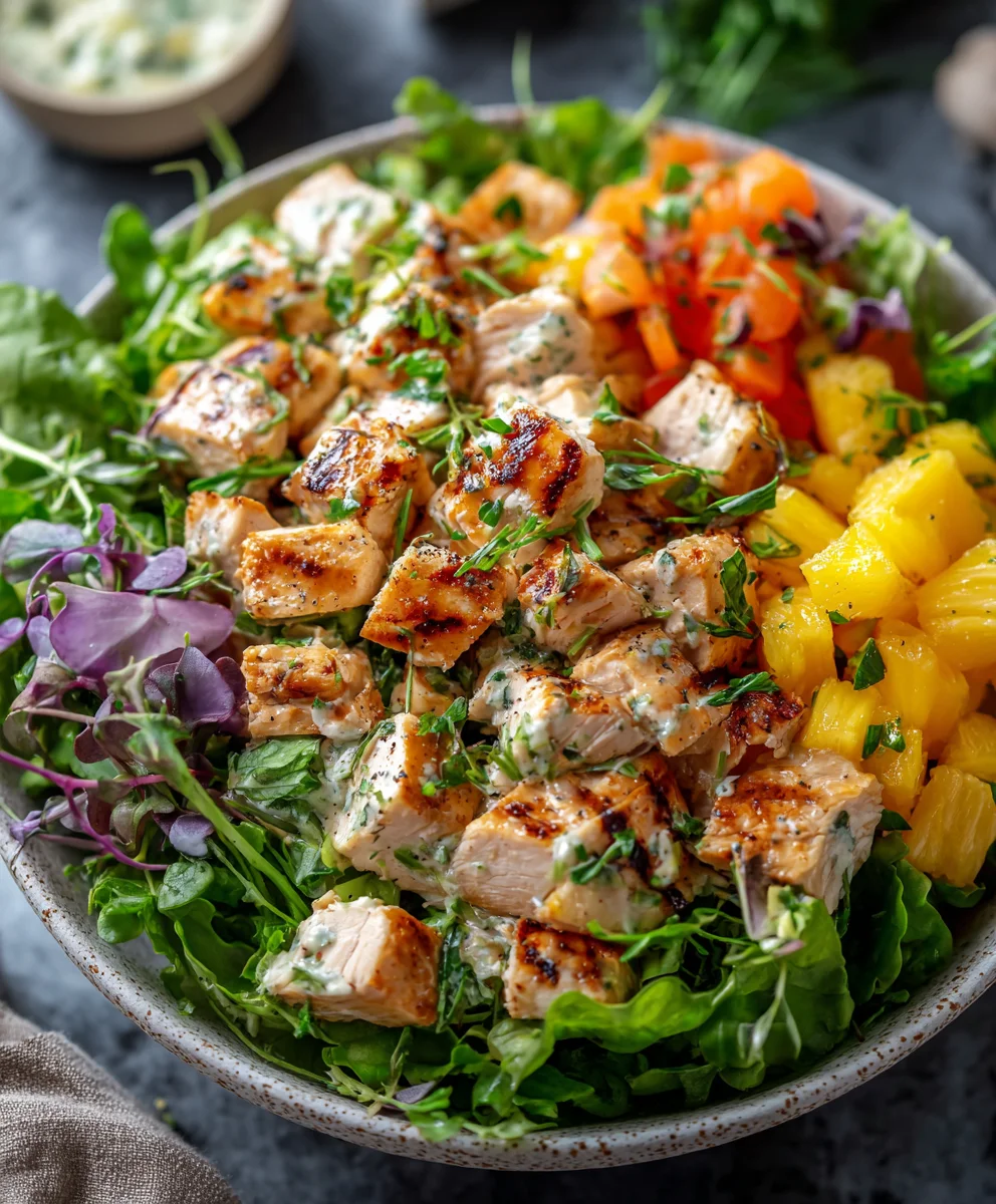Hawaiian Chicken Salad-Gluten Free Whole Health