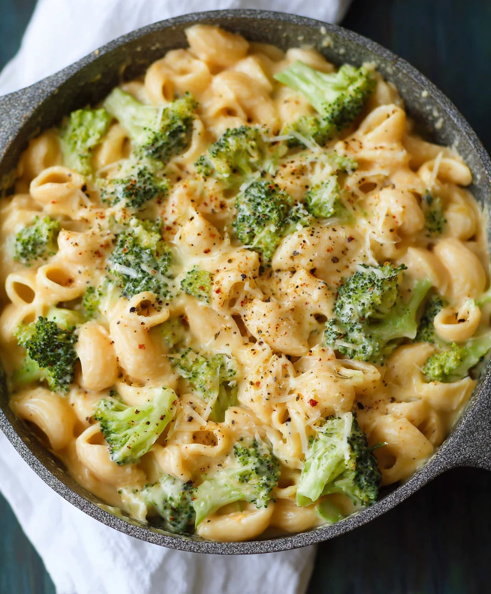 Healthy Broccoli Mac and Cheese - One Pot Comfort