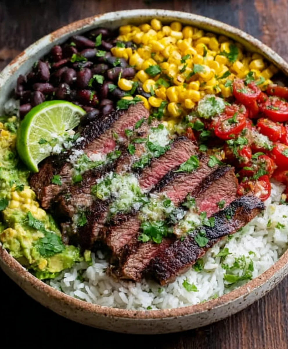 Cilantro Lime Beef Bowls- Easy Flavorful Meal