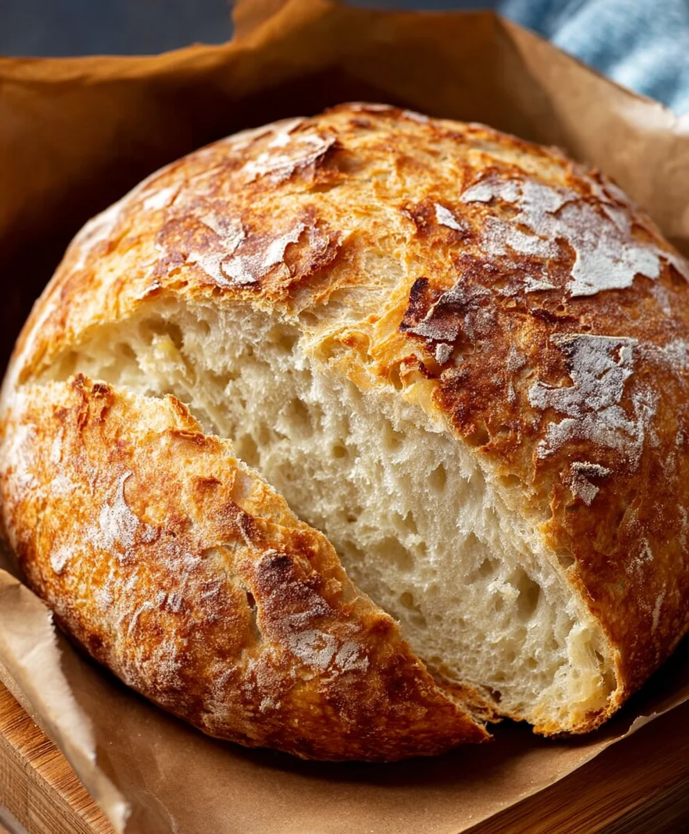 Easy No-Knead Bread Recipe - Quick Homemade Bread