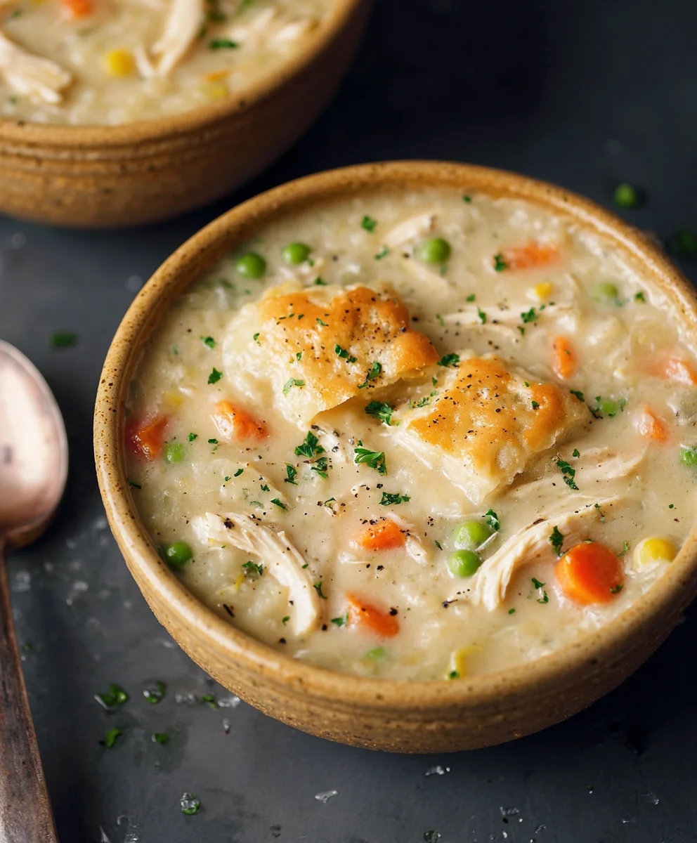 Easy Chicken Pot Pie Soup Recipe - Comfort Food