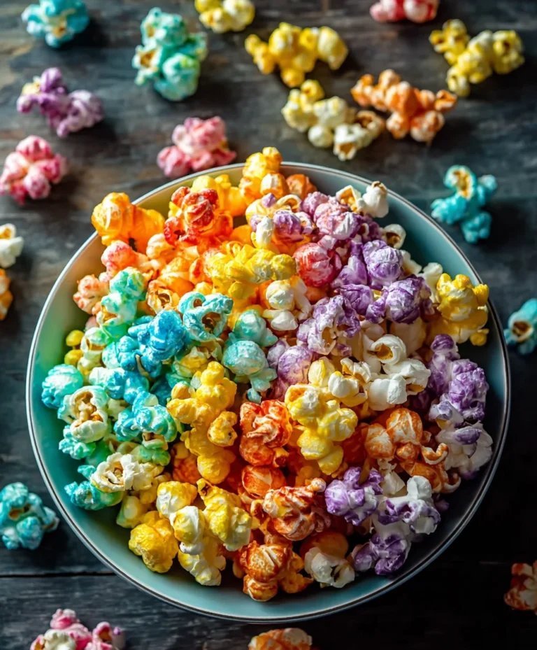 Colorful Candied Popcorn-Easy Sweet Snack Recipe