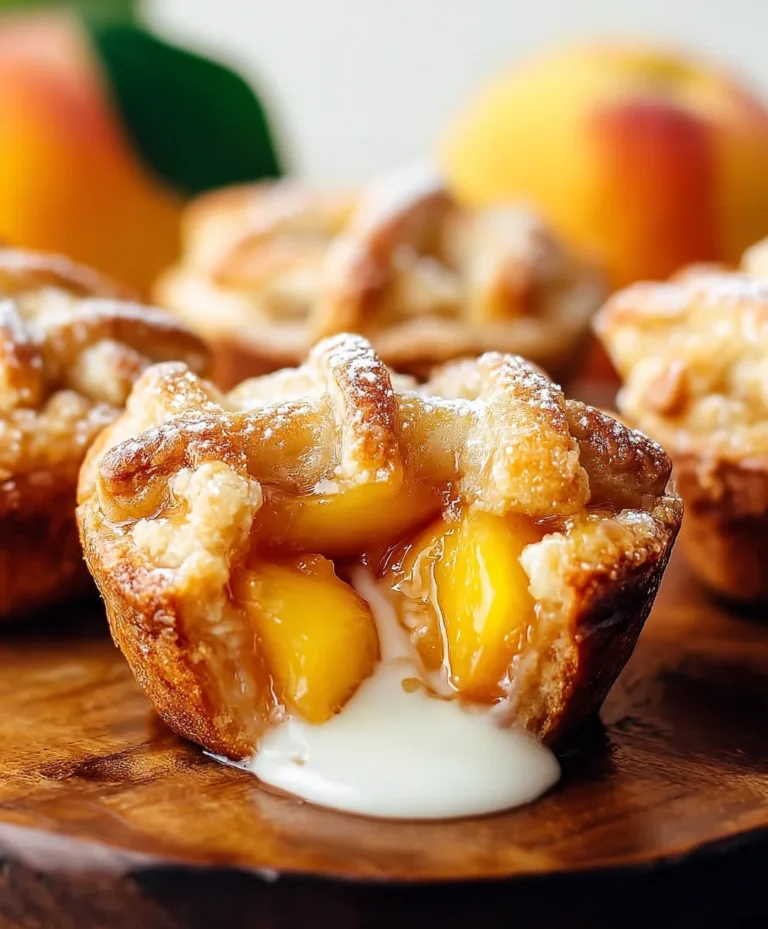 Easy Mini Peach Pies-Perfect Summer Dessert