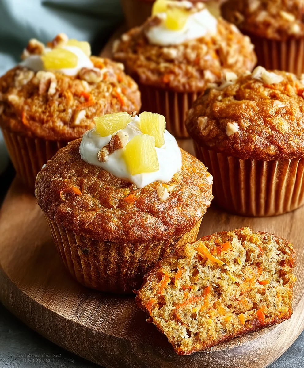 Pineapple Carrot Muffins-Easy & Delicious Treat