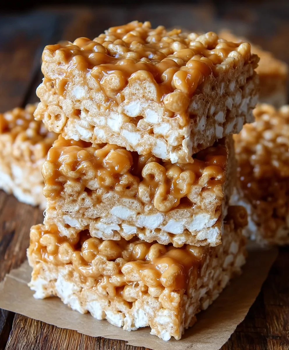 Brown Butter Dulce de Leche Krispie Treats