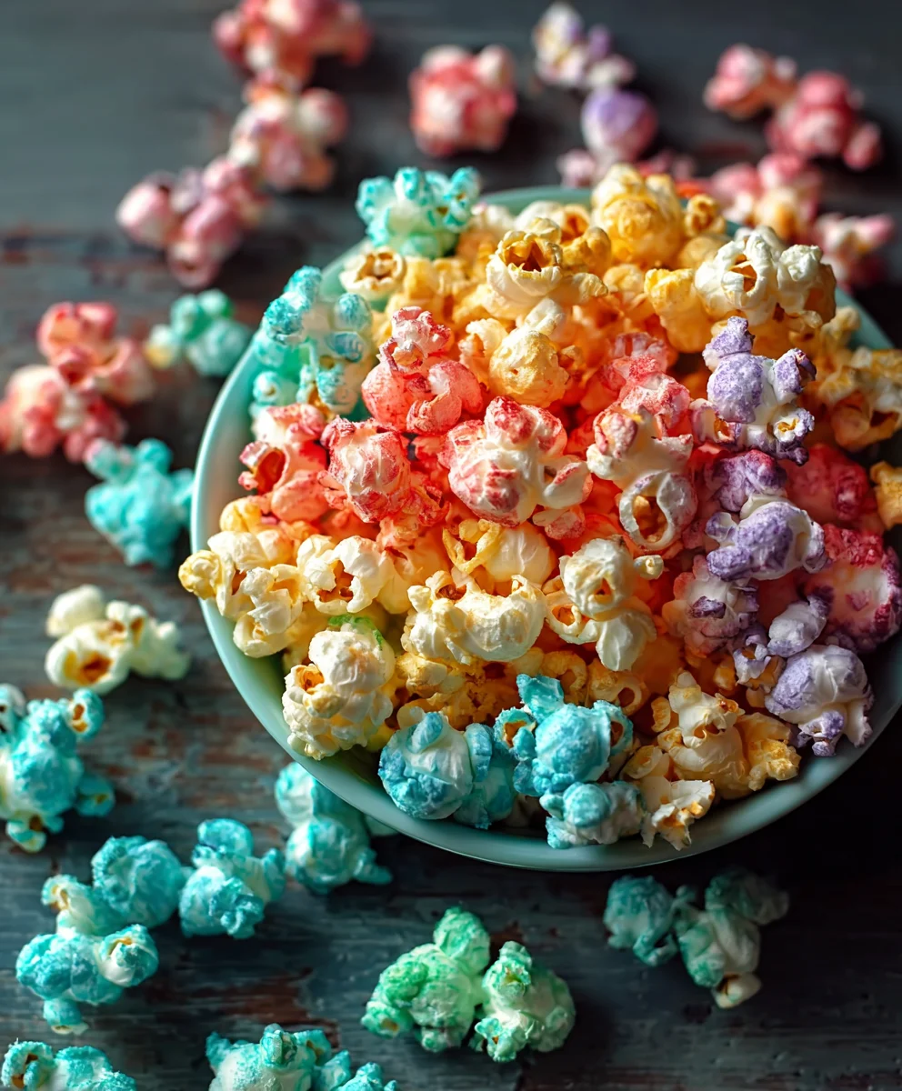 Colorful Candied Popcorn-Easy Sweet Snack Recipe