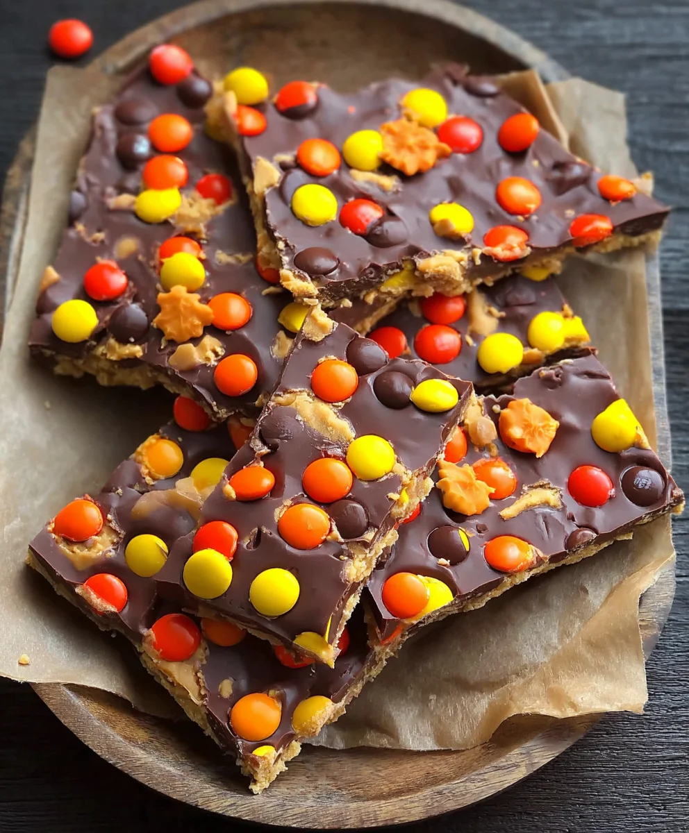 Reeses Pieces Peanut Butter Bark Recipe - Easy & Delicious