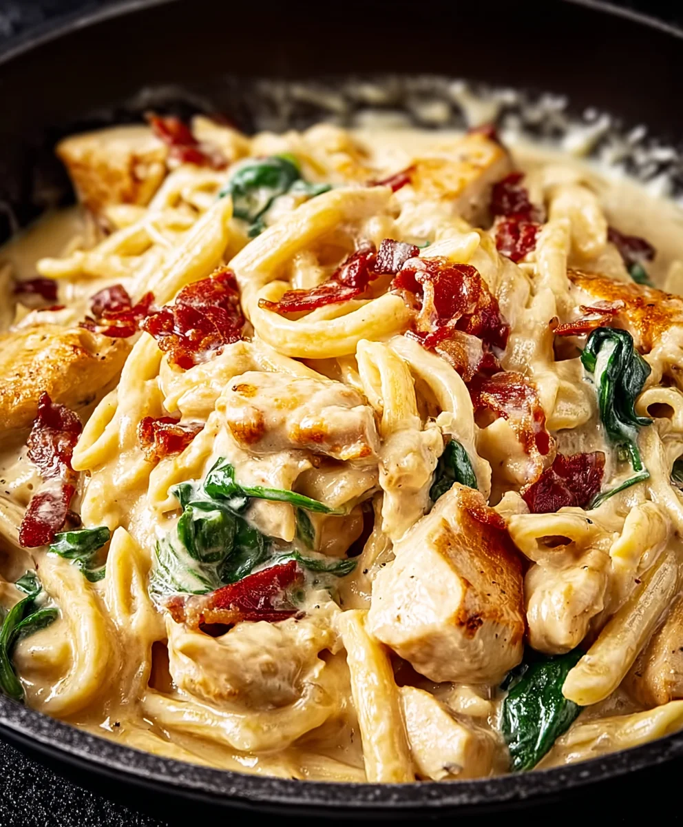 Creamy Tuscan Chicken Pasta-Quick & Easy Recipe