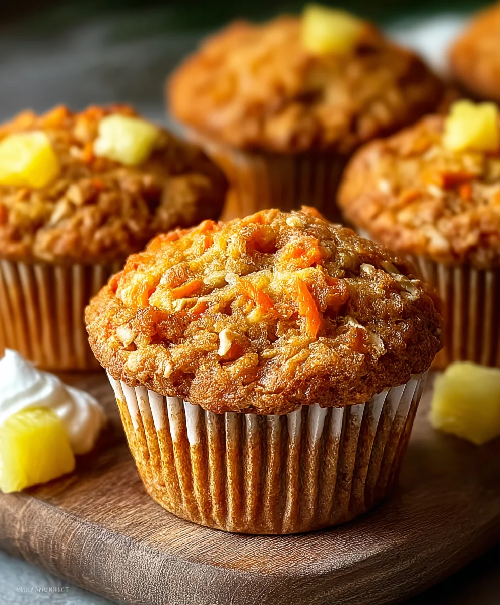 Pineapple Carrot Muffins-Easy & Delicious Treat