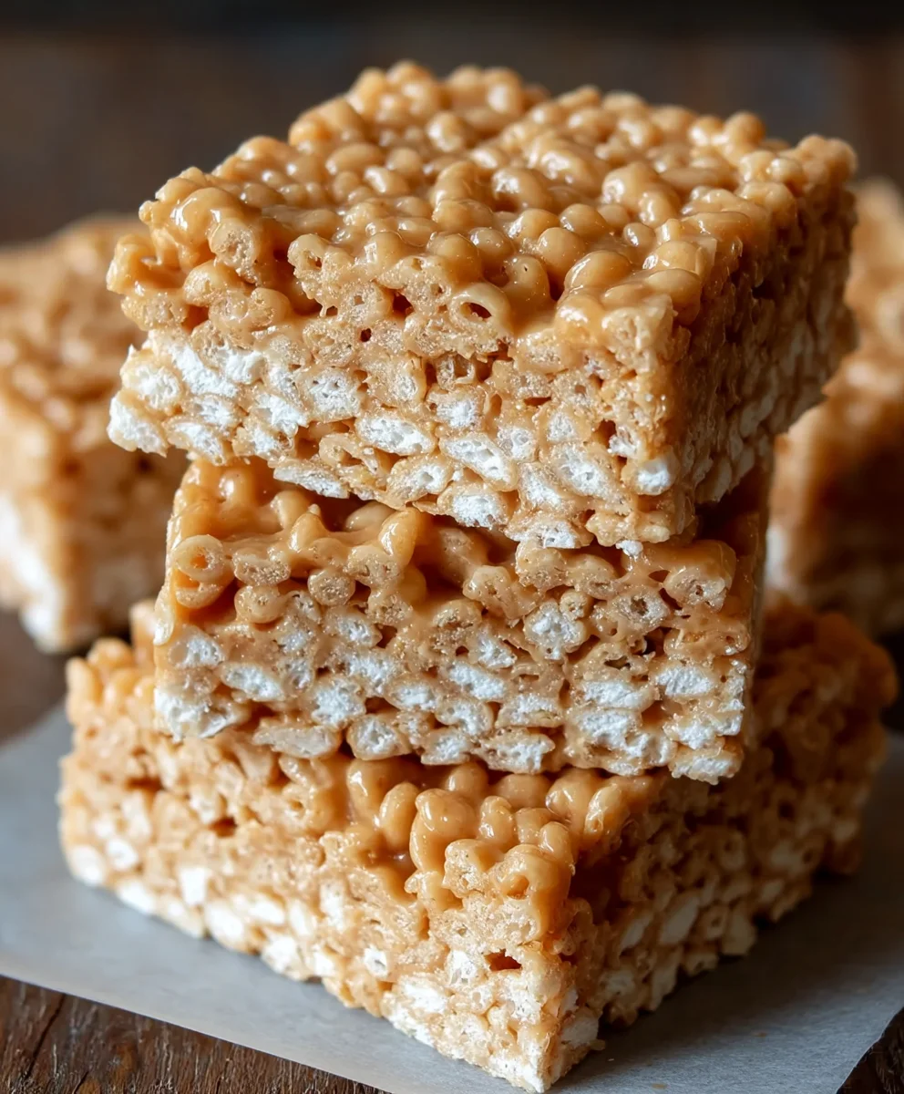 Brown Butter Dulce de Leche Krispie Treats