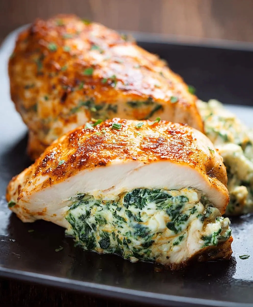 Spinach Stuffed Chicken Breasts - Easy & Delicious Recipe
