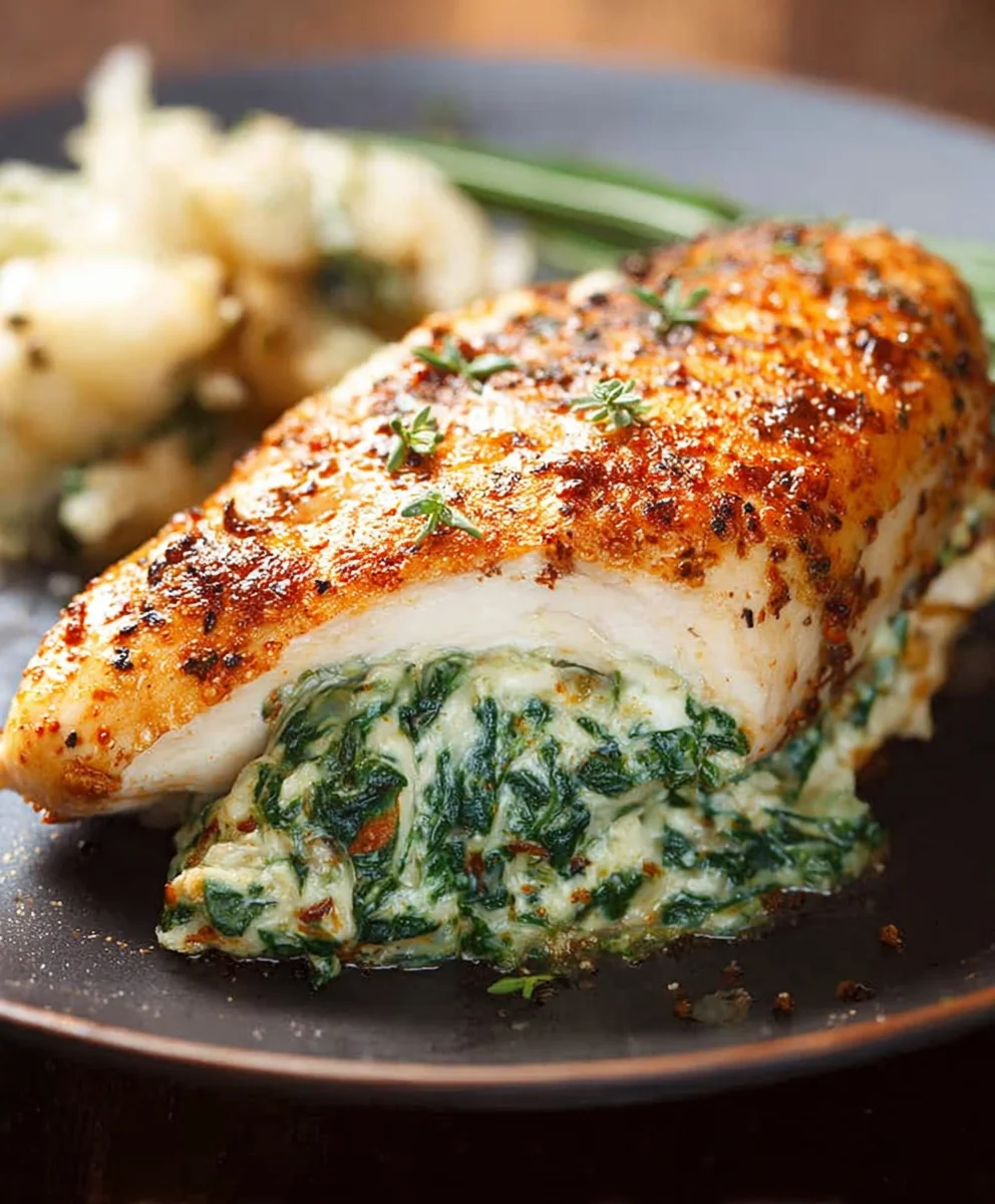 Spinach Stuffed Chicken Breasts - Easy & Delicious Recipe