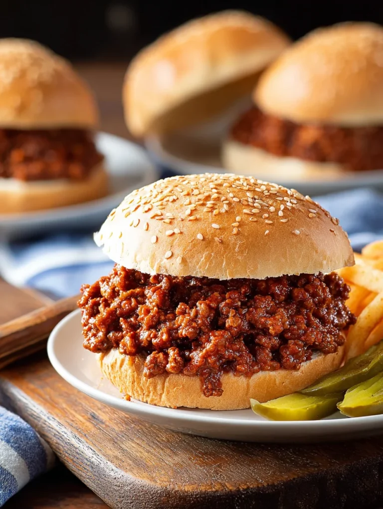 Easy Beef Sloppy Joes-Quick & Delicious Recipe