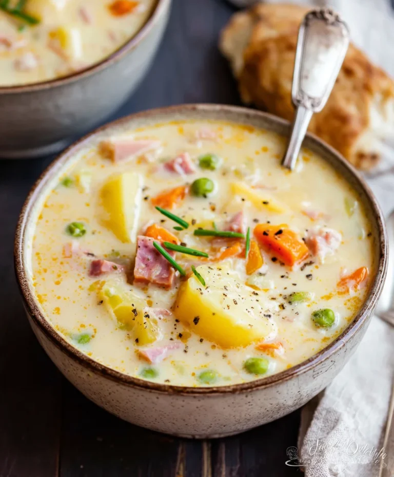 Hearty Beef Beef Ham Potato Soup Recipe-Comfort Food