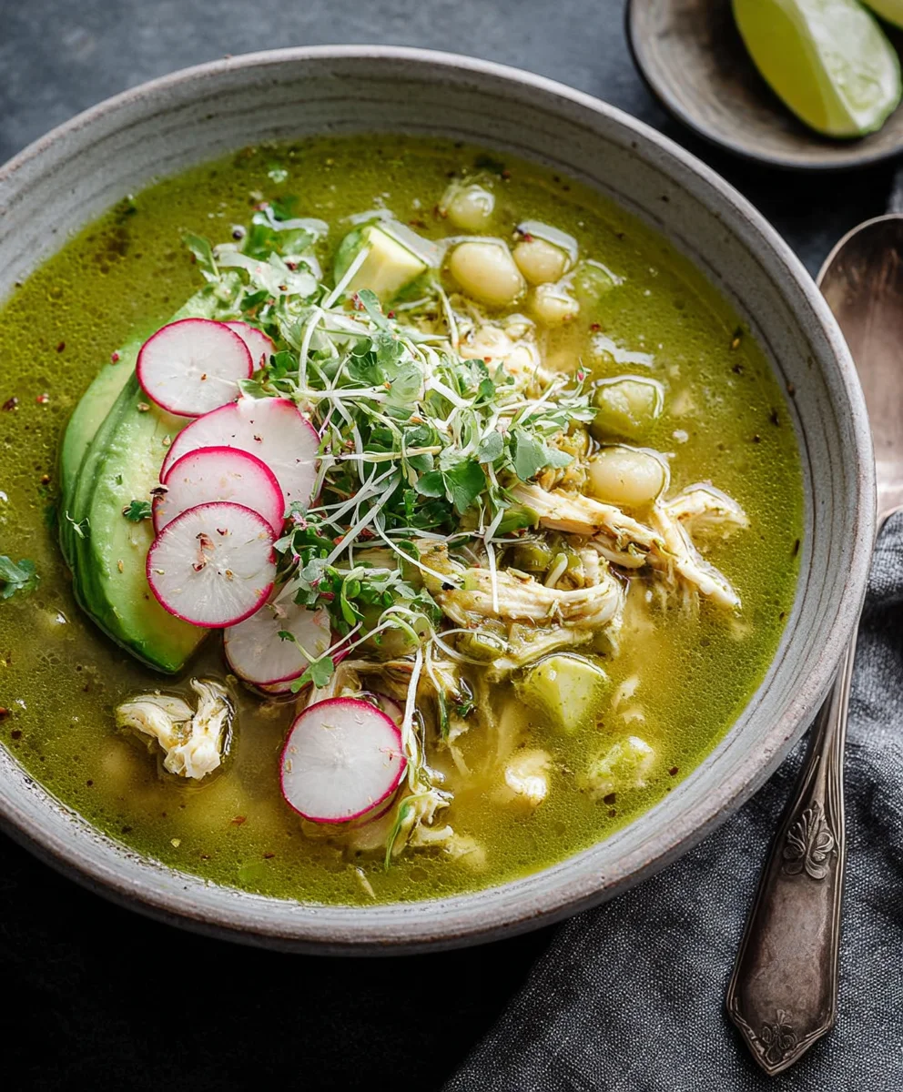 Authentic Chicken Pozole Verde Soup Recipe