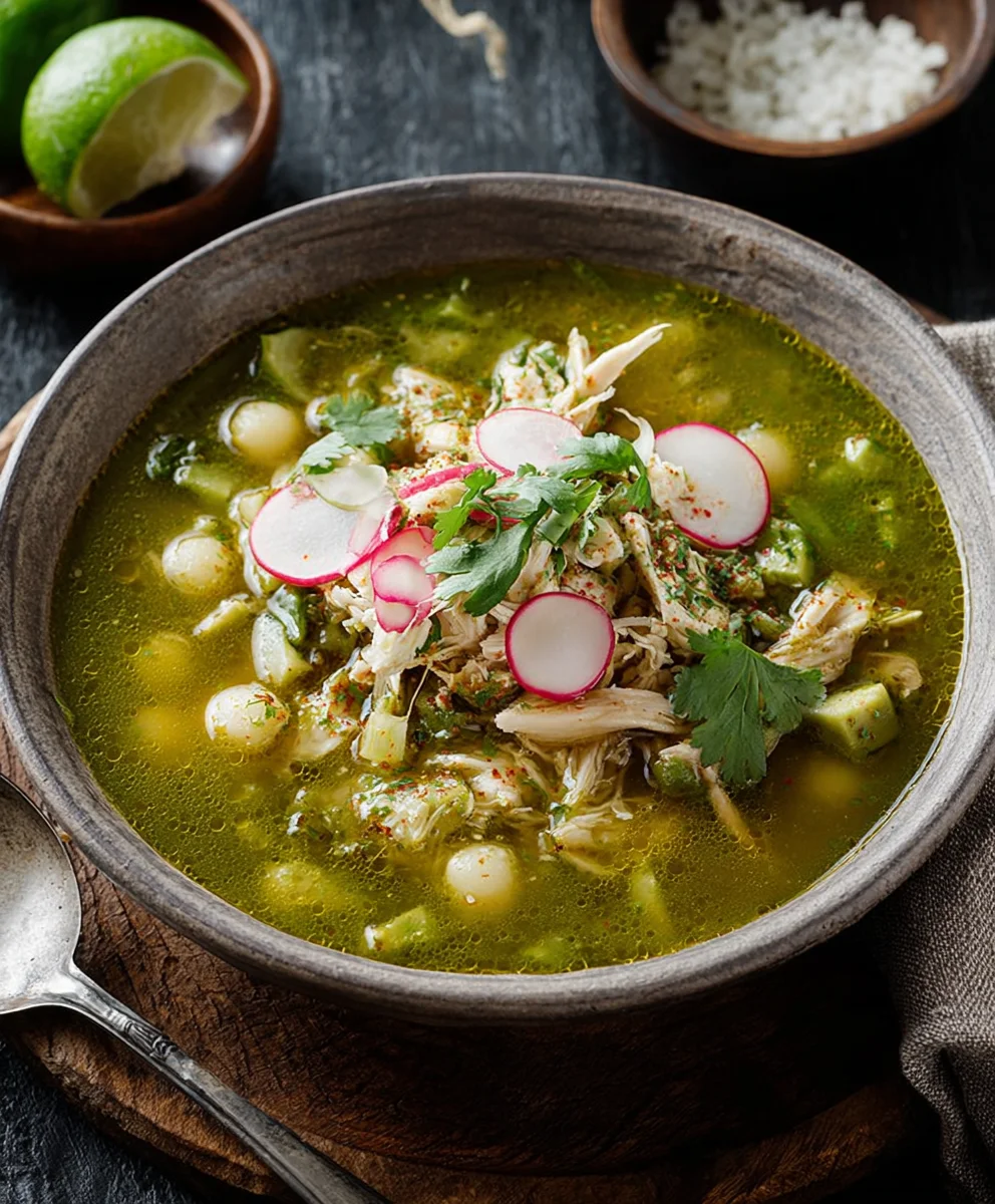 Authentic Chicken Pozole Verde Soup Recipe