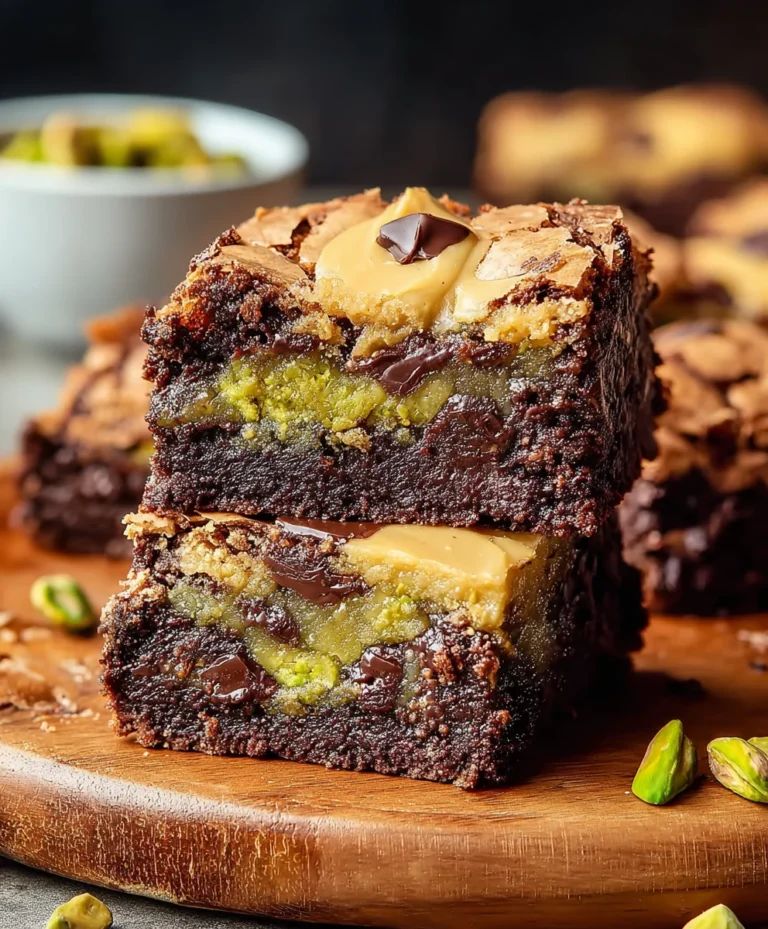 Pistachio Brookies-The Ultimate Sweet Treat