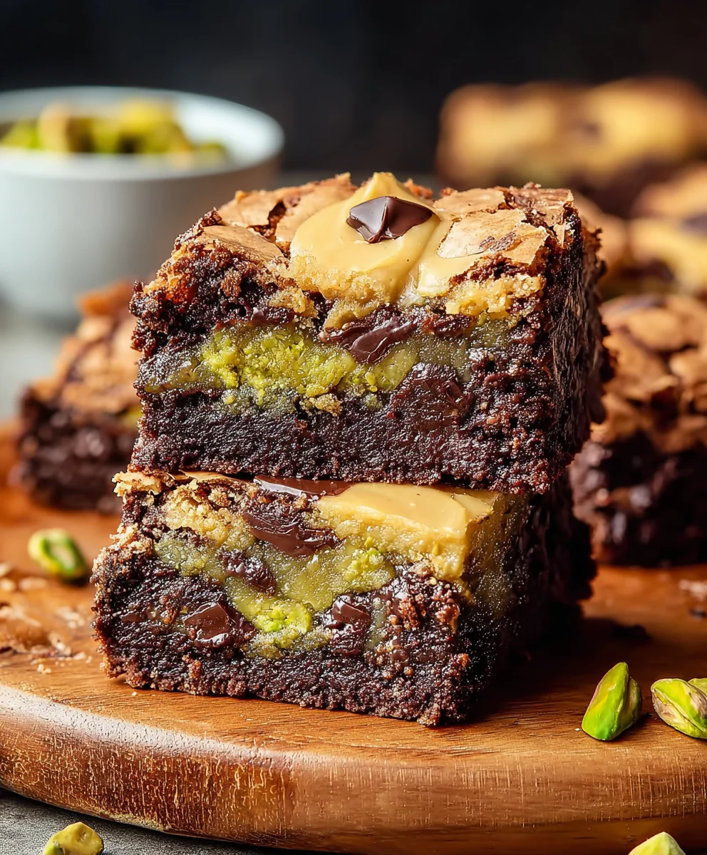 Pistachio Brookies-The Ultimate Sweet Treat