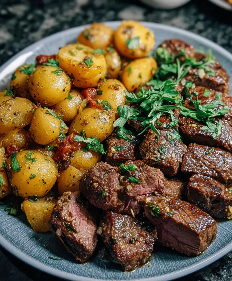 Garlic Butter Beef Steak and Potatoes Recipe