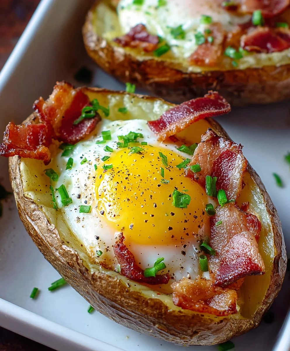 Double Baked Beef Beef Bacon Egg Potatoes-Hearty Meal