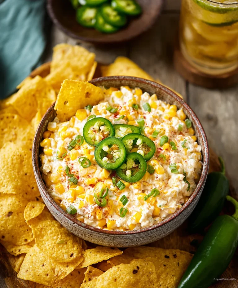 Easy Crockpot Jalapeno Corn Dip Recipe