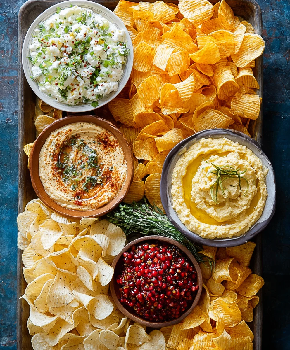 Easy Chips and Dip Platter Recipe - Perfect Party Appetizer