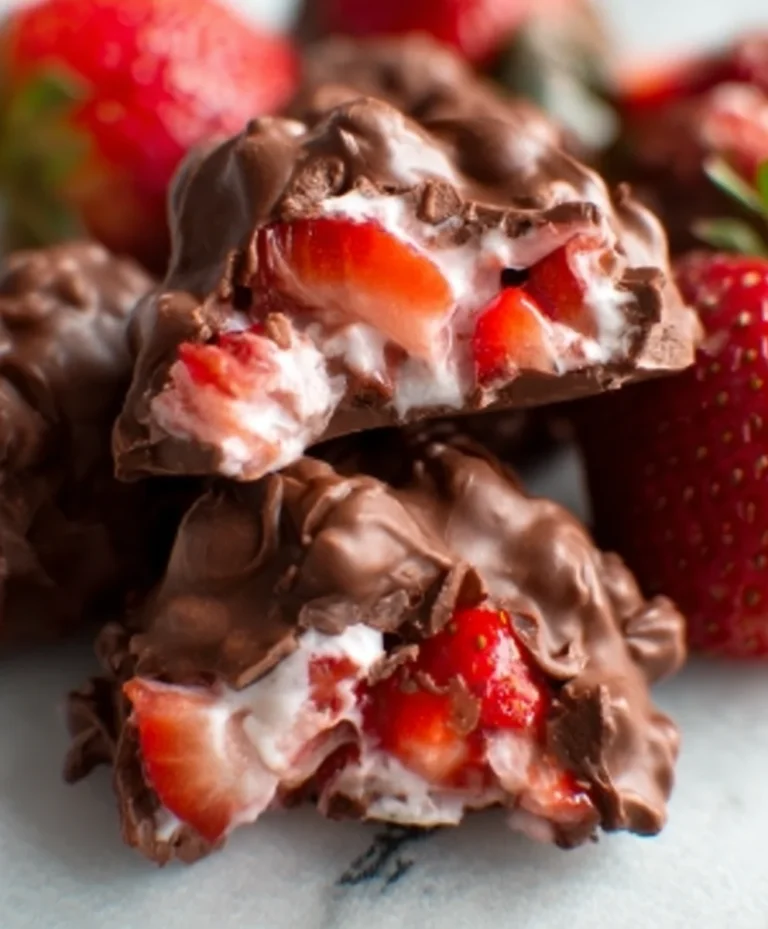 Easy Chocolate Strawberry Yogurt Clusters Recipe