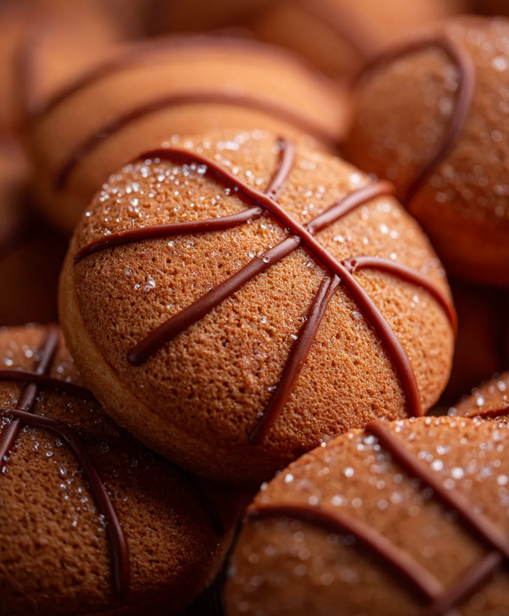 Piping Basketball Cookies - Easy Fun Recipe