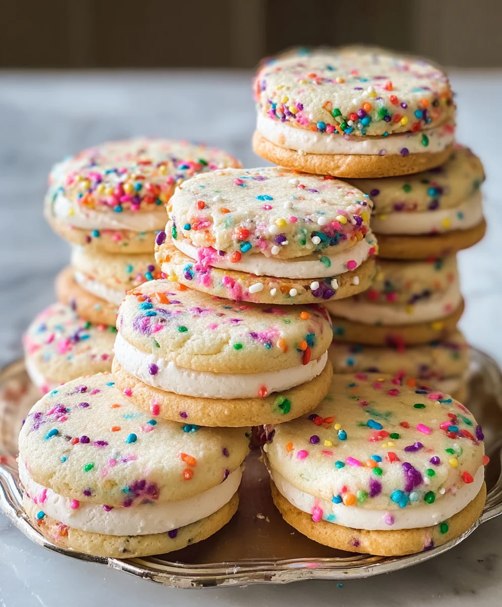 Funfetti Sandwich Cookies - Easy Party Treat