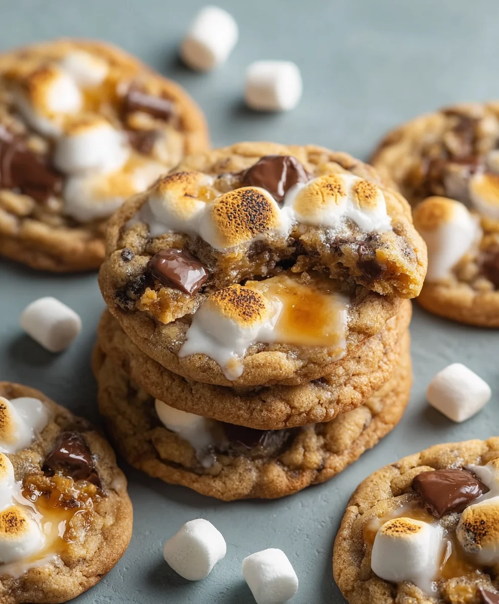 Gooey S'mores Cookies - Easy Recipe