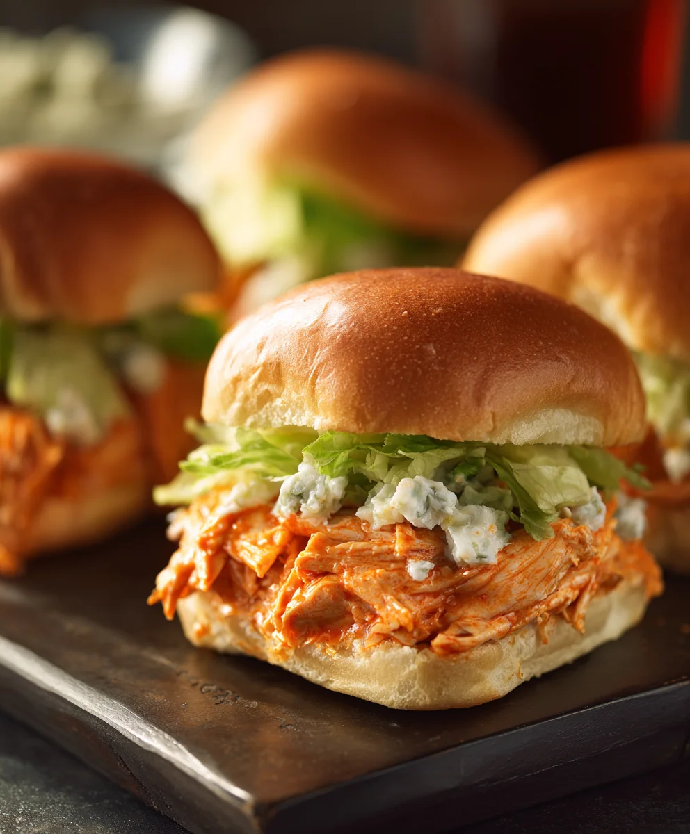 Spicy Buffalo Chicken Sliders- Quick & Easy Recipe