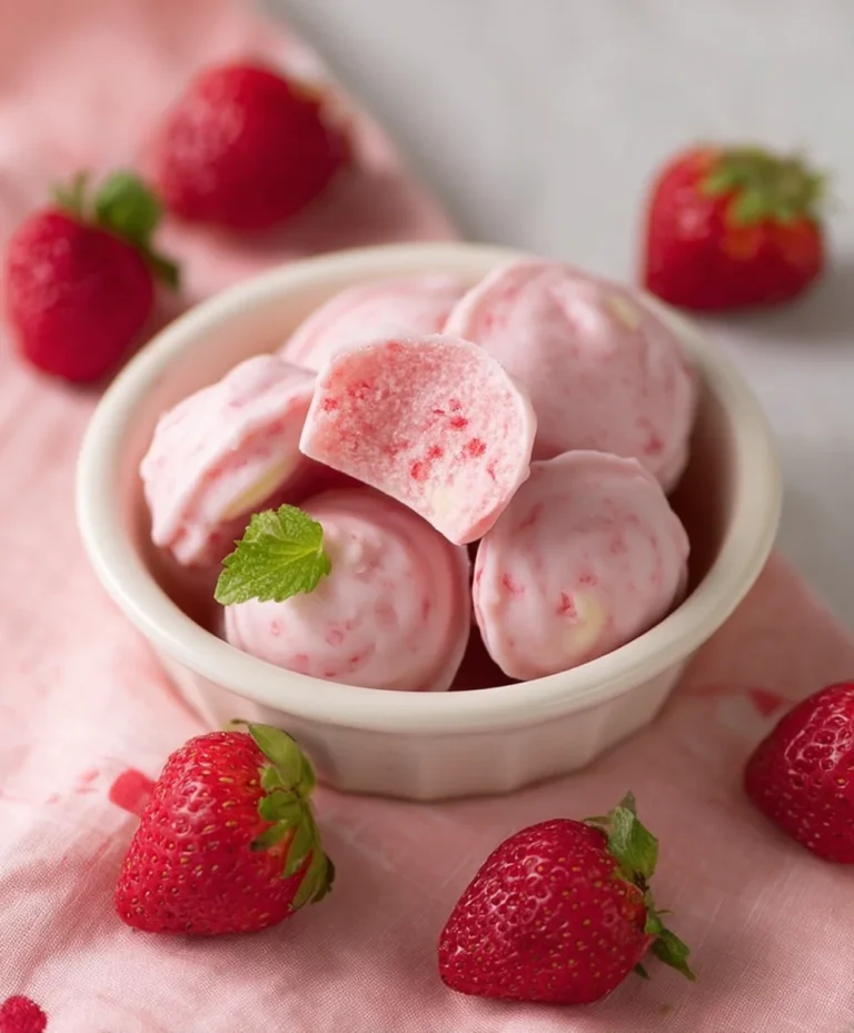 Easy Strawberry Yogurt Bites Healthy Snack Recipe
