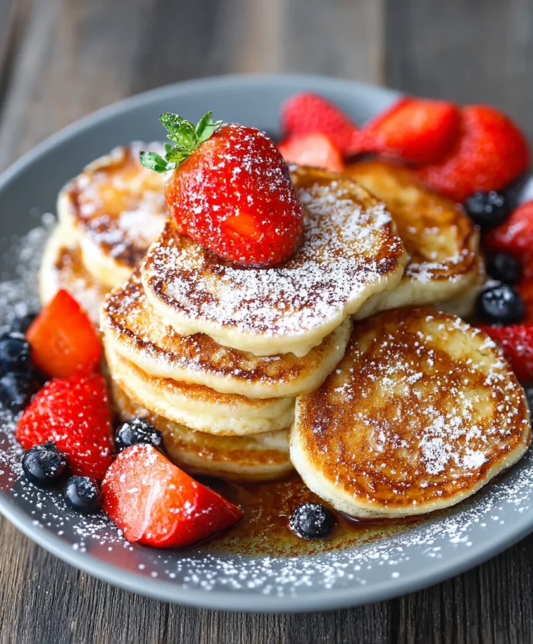 Fluffy Cottage Cheese Pancakes-Easy Healthy Breakfast